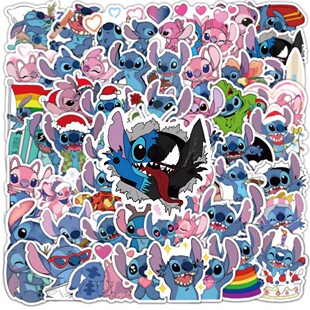 257张Stitch史迪仔贴纸星际宝贝安琪卡通动画周边diy装饰防水贴画