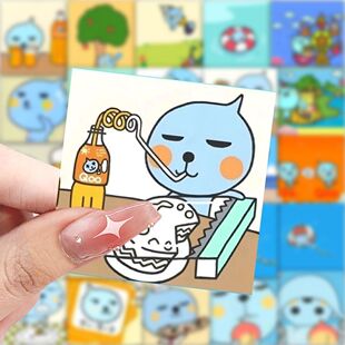 爆款酷儿贴纸可爱卡通创意贴画装饰手机水杯行李箱笔记本防水贴画