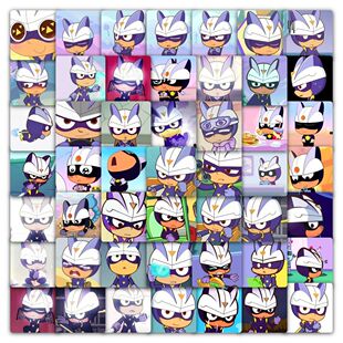 118张小心超人贴纸卡通动画可爱装 饰手账创意周边DIY桌面手机贴画