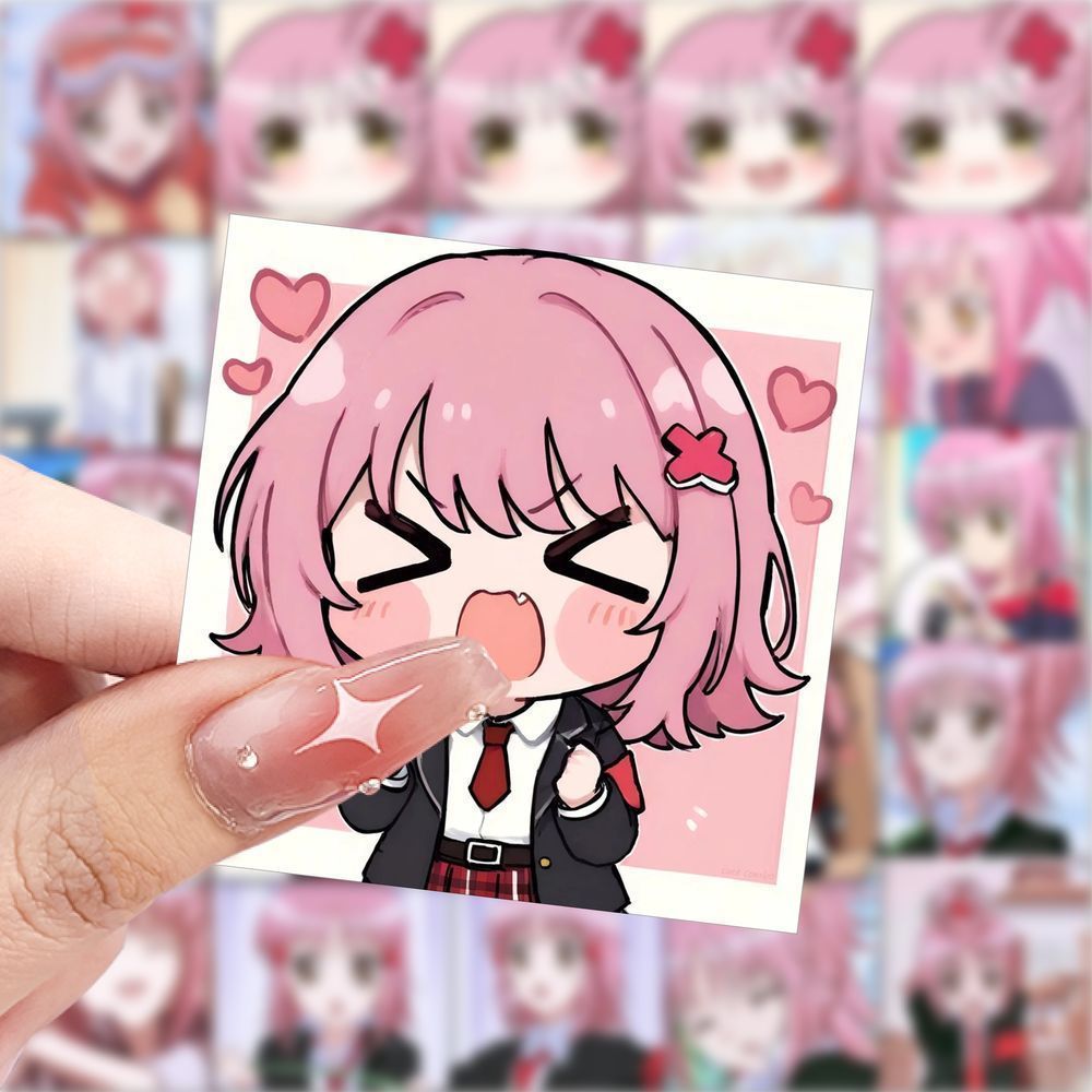 爆款日奈森亚梦头像贴纸卡通可爱装饰手机水杯行李箱防水diy贴画