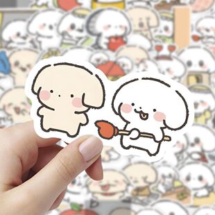 180张seolgi小狗卡通表情包贴纸可爱呆萌趣味手机玩具diy装饰贴画
