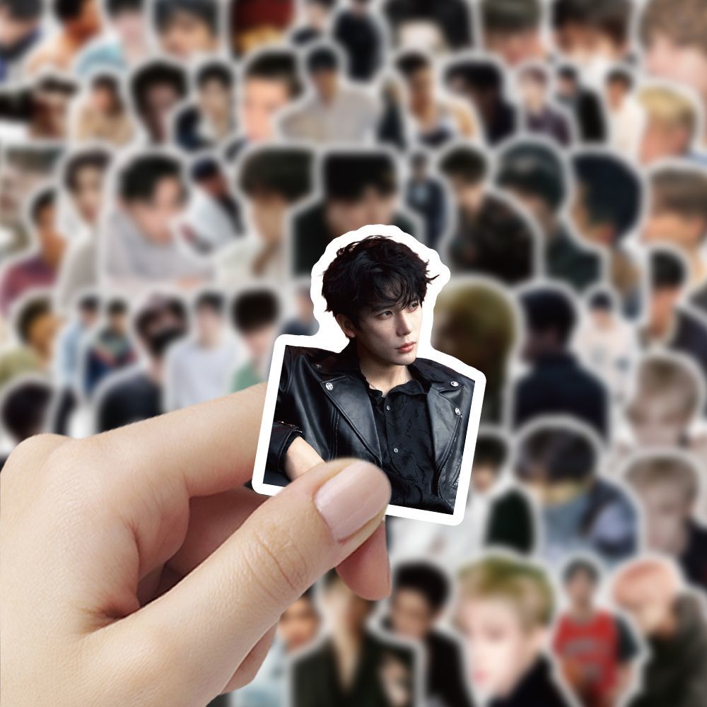 300张王安宇贴纸老王哥ins风明星高颜值手机笔记本diy防水粘贴画