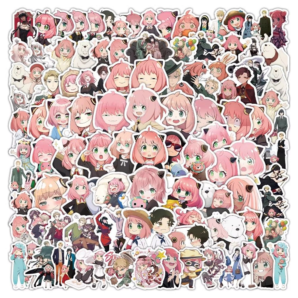 155张间谍过家家贴纸动漫阿尼亚·福杰周边diy装饰行李箱防水贴画,文具电教/文化用品/商务用品,贴纸/立体贴纸,淘宝优惠券,粉丝福利购,淘宝优惠卷