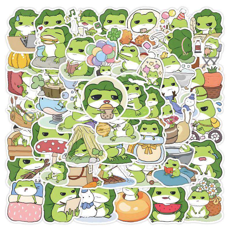 卡通可爱青蛙贴纸小清新趣味文具手账手机壳ins风装饰diy趣味贴画,文具电教/文化用品/商务用品,贴纸/立体贴纸,淘宝优惠券,粉丝福利购,淘宝优惠卷