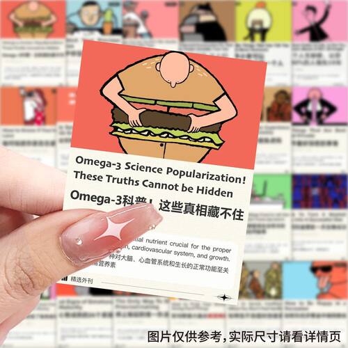 外刊精读贴纸英语阅读创意提升diy学习手账笔记本装饰贴画