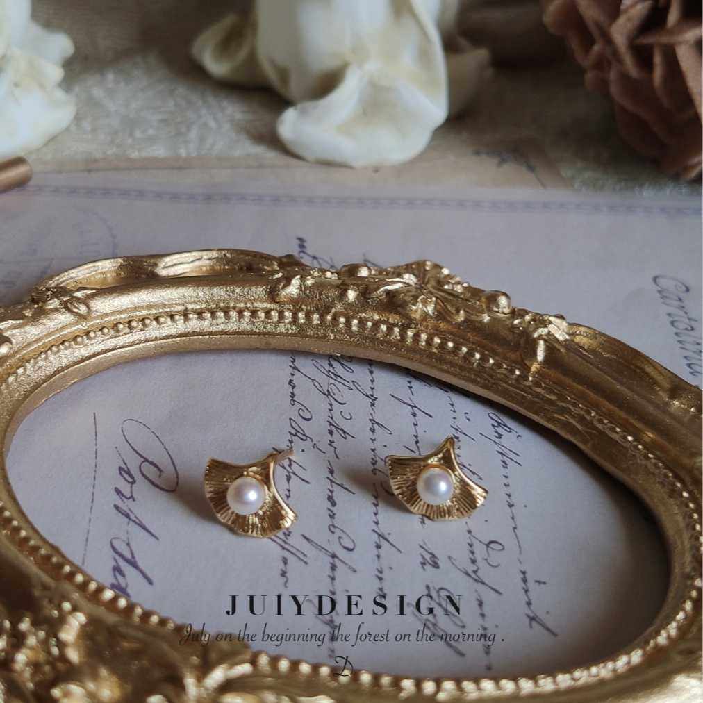 复古耳夹天然珍珠