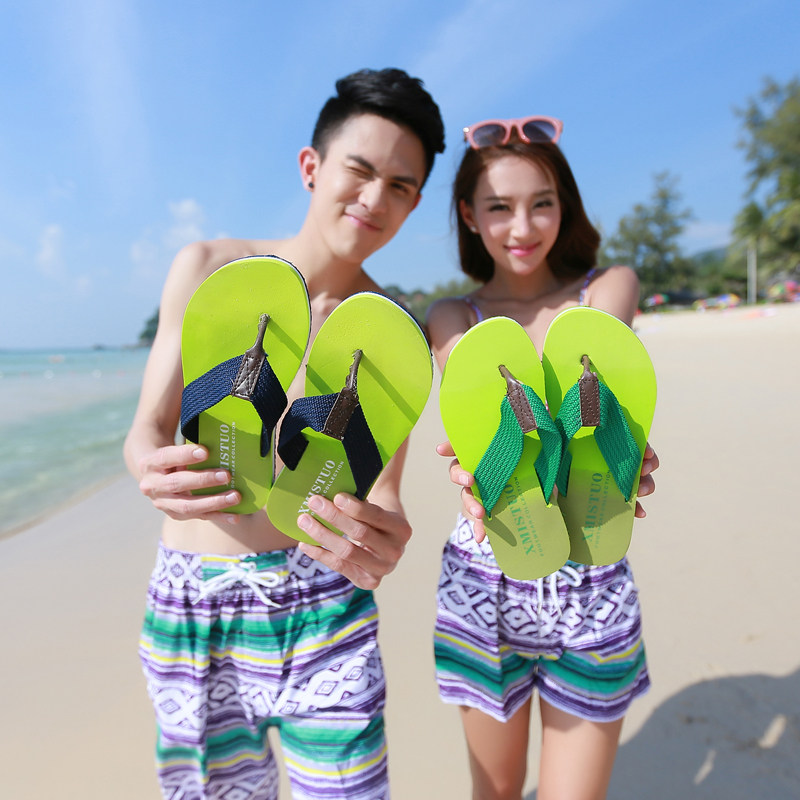 夏季新款潮時尚韓版夾腳男女情侶人字拖鞋防滑平底度假沙灘涼拖鞋在類目 流行男鞋, 拖鞋中 - 來自Buy2taobao.com提供專業的淘寶代購服務