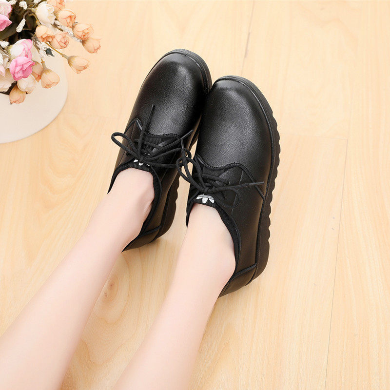 防水防油全黑色厨师鞋