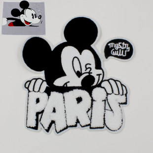 毛巾绣大号布贴补丁贴时尚图案贴布毛衣衣服装饰修补破洞手缝贴花