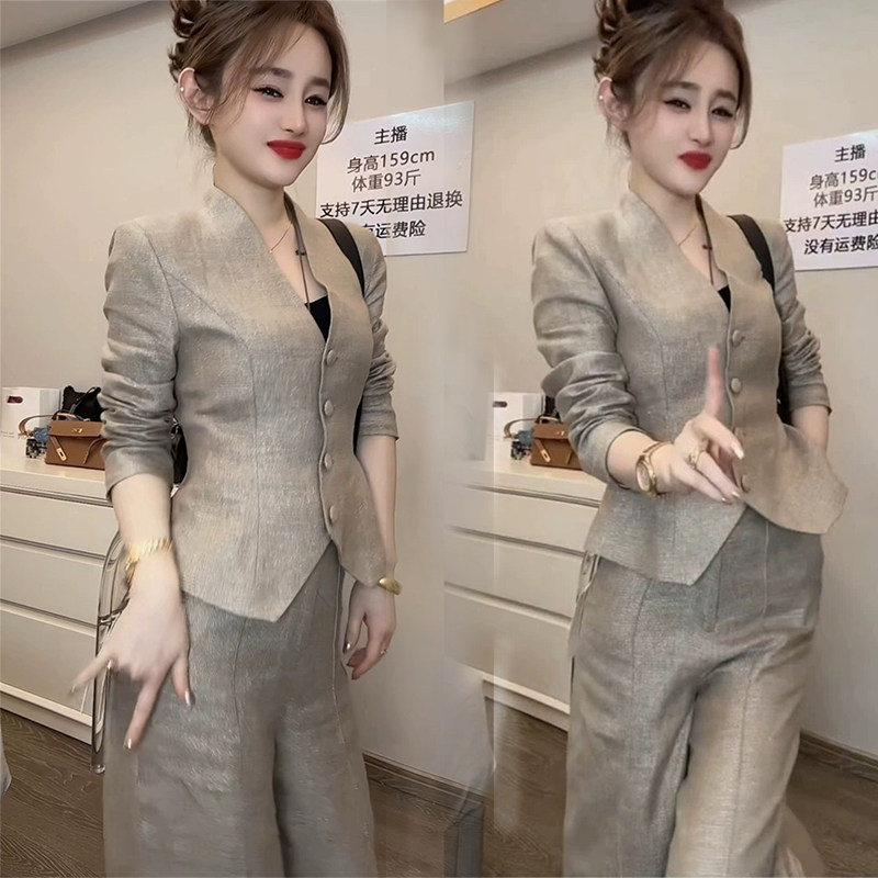2025春季新款网红时尚显瘦套装女