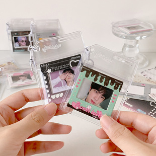 DIY纸质相框反转胶片空夹框小2寸照片片框学生追星钥匙扣挂件