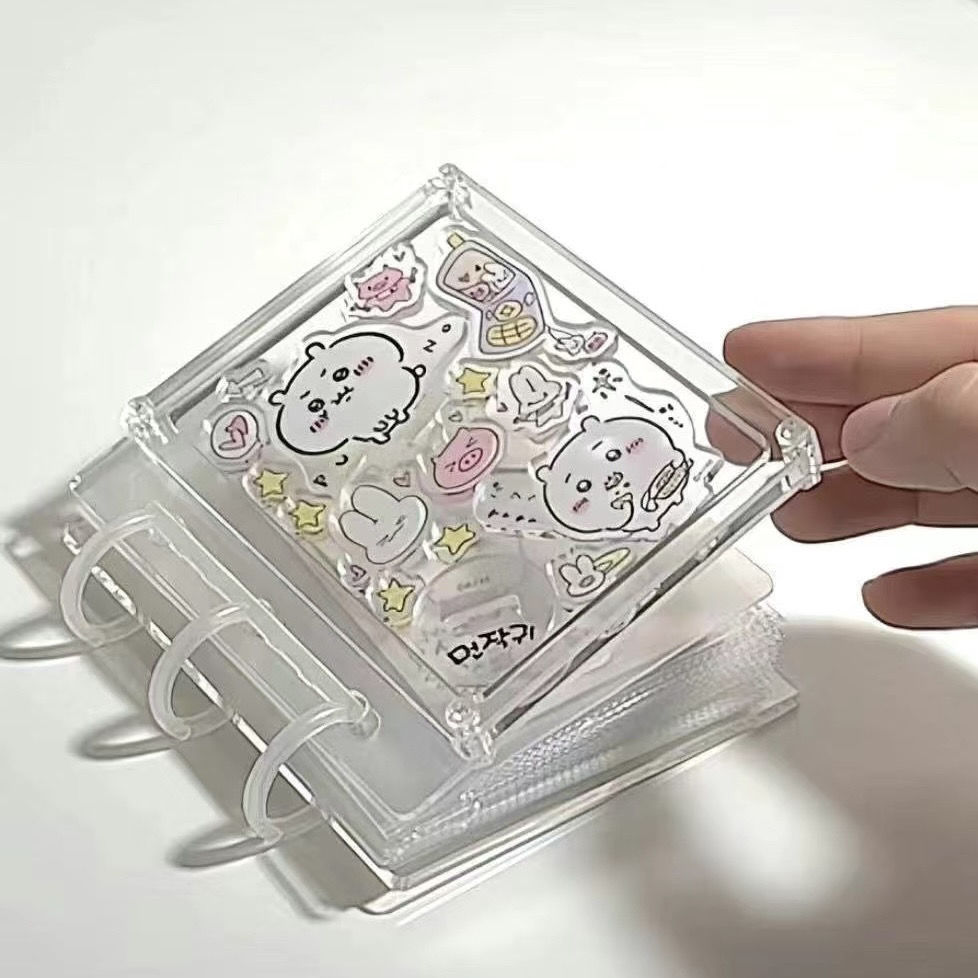 chiikawa一宫格吉伊卡哇三寸小卡卡册拍立得追星活页相册手工diy