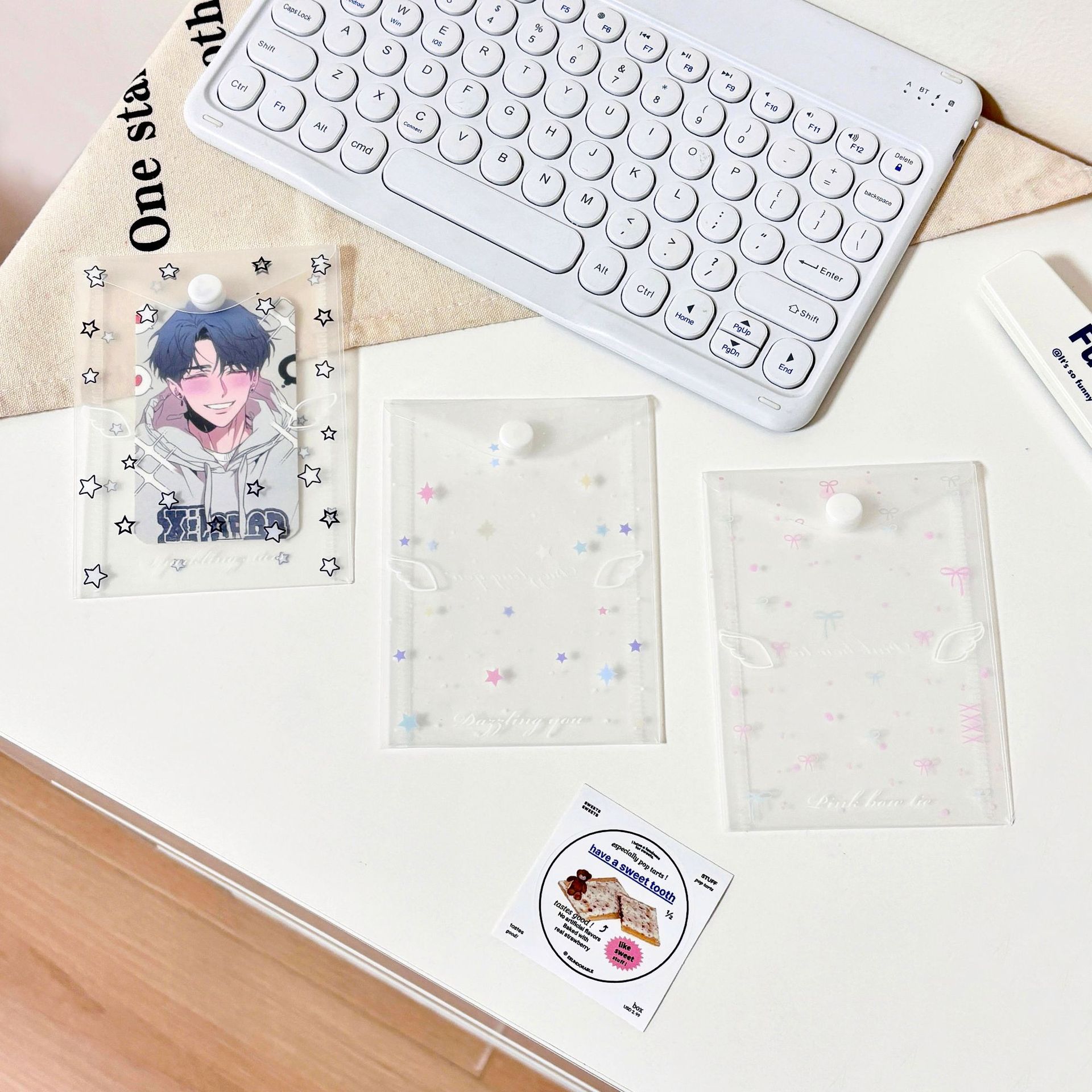 星星小卡收纳袋pvc信封袋很实用
