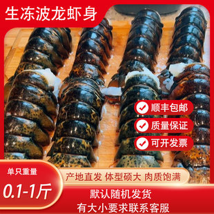 网红波士顿龙虾虾尾波士顿大龙虾虾身波士顿龙虾钳子超大新鲜虾尾