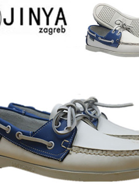 日韩潮流经典船鞋  白配宝石蓝 PlDNAKUM SEBAGO