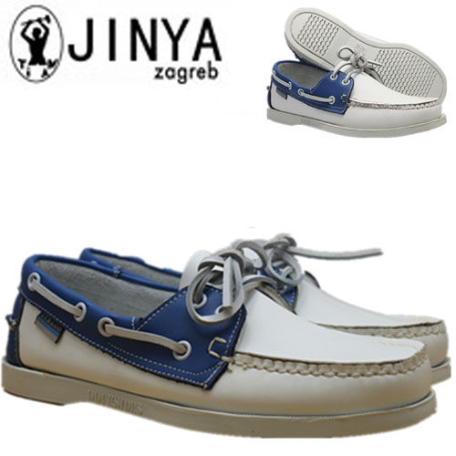 日韩潮流经典船鞋宝石蓝配SEBAGO