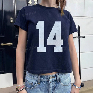 Summer Digital Printed SHEIN Neck Women Round Casual EZwear