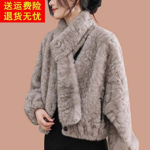 皮草外套女2025新款爆款洋气海宁皮毛一体年轻款毛毛仿貂时尚加厚