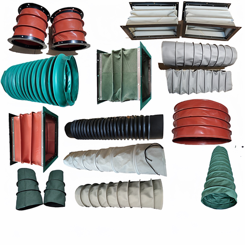 消防风管防火帆布软连接阻燃耐高温排风伸缩软管圆方形风机软连接