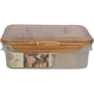 三美优家长方形带格密封保鲜盒3616快餐盒收纳盒打包盒便当盒1L