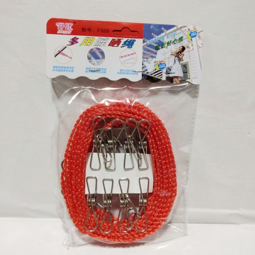 舒健防风防滑多用晾晒绳约3米 F329防风绳防滑绳栅栏式晒衣绳