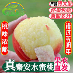 秦安蜜桃新鲜水果甜桃甘肃天水桃子孕妇孩当季水果整箱5斤包邮