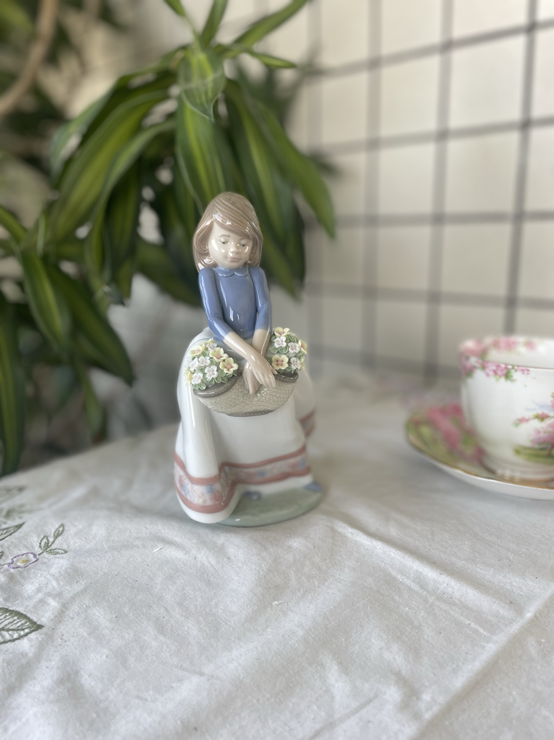 中古二手西班牙雅致瓷偶lladro 五月花朵