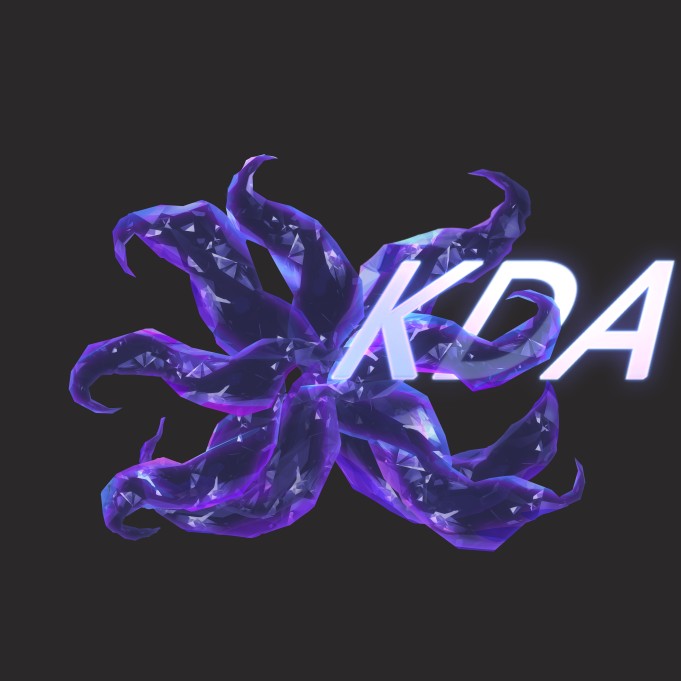 LOL阿狸KDA水晶尾巴电脑手机通用精品素材psd分层透明素材