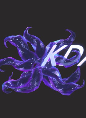 LOL阿狸KDA水晶尾巴电脑手机通用精品素材psd分层透明素材