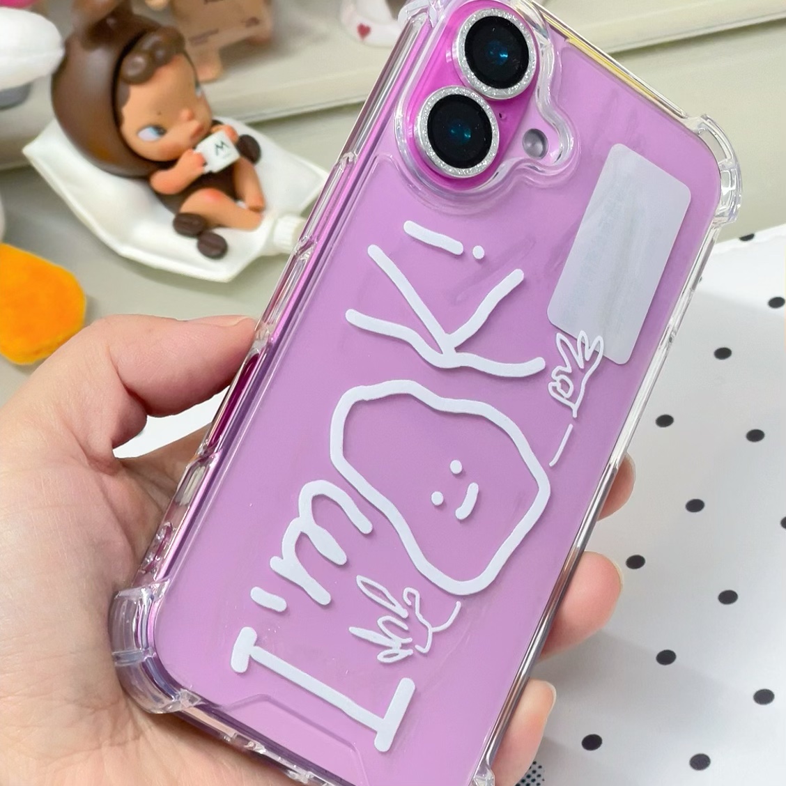 汪三岁「imok」四角防撞手机壳