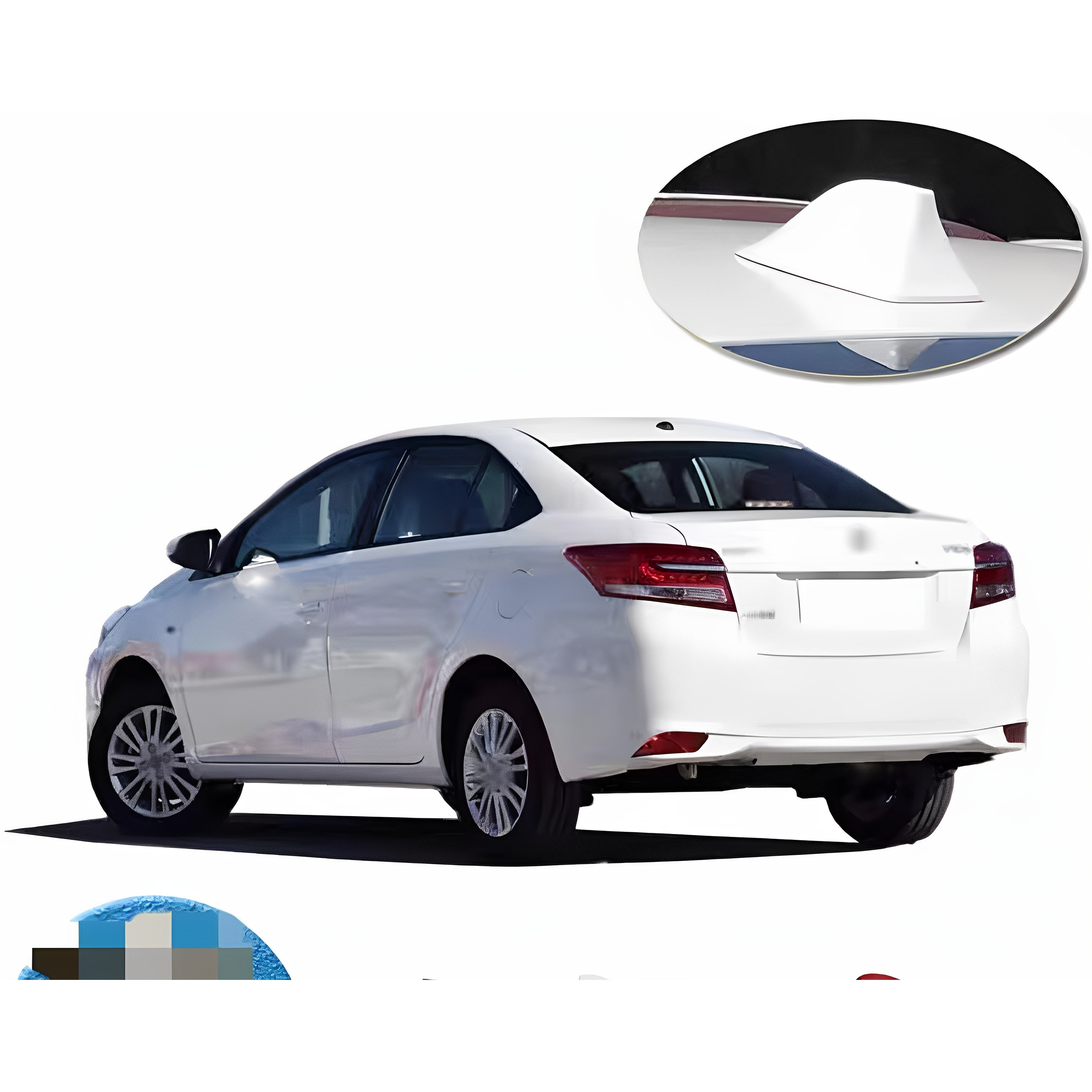 适用于三菱翼神鲨鱼鳍东南DX7汽车改装顶翼收音信号鲨鱼鳍天线