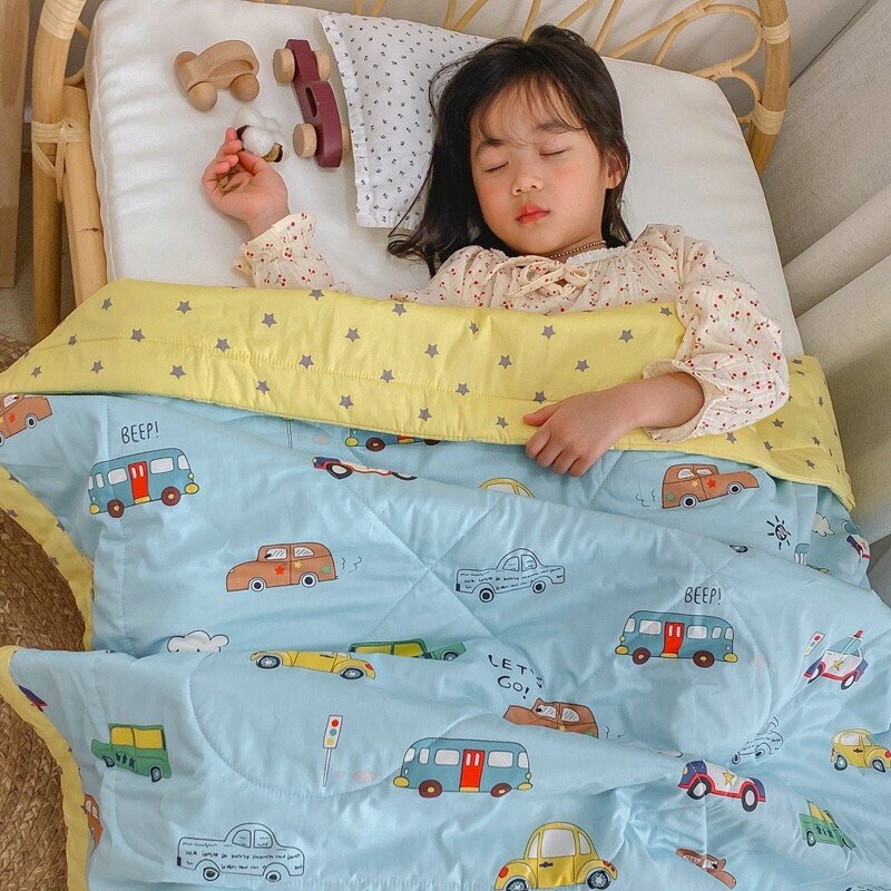 全棉儿童夏被幼儿园空调被子卡通小朋友学生午休薄被褥夏凉被棉花