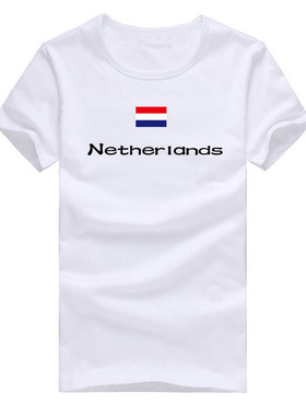 荷兰国旗T恤 Netherlands短袖亲子文化衫 儿童男女多色 可定制