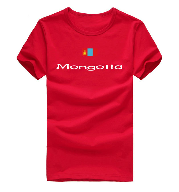 蒙古国旗儿童红色文化衫可定制
