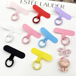 10个糖果色手机垫片弹簧圈组合挂绳手机壳硅胶贴片防丢diy挂饰品