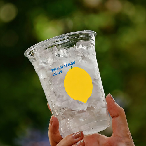 水果茶杯一次性柠檬茶咖啡冷饮杯