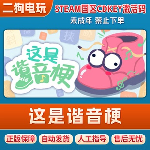Steam正版游戏 这是谐音梗 PC版国区激活码CDKey 现货秒发