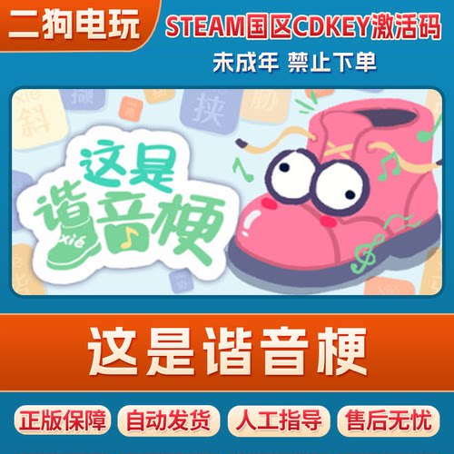 Steam正版游戏 这是谐音梗 PC版国区激活码CDKey 现货秒发