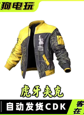 绝地求生PUBG虎牙夹克联名永久道具鸡斯卡黄色道具吃鸡CDK
