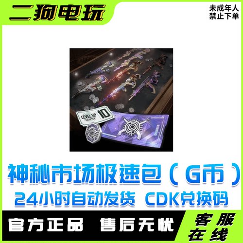 pubg绝地求生神秘市场极速包发G币游戏内兑换CDK 【G币包】