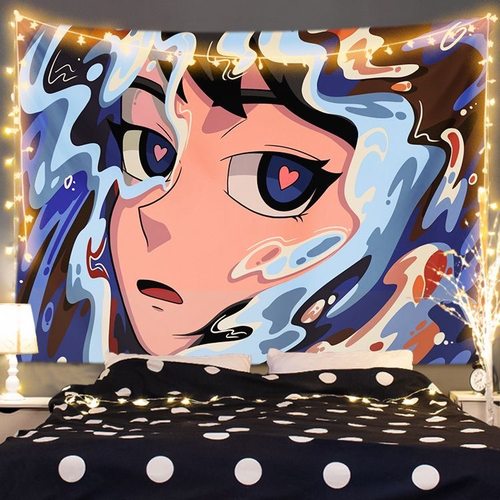 宿舍背景布动漫挂布AOKIZY