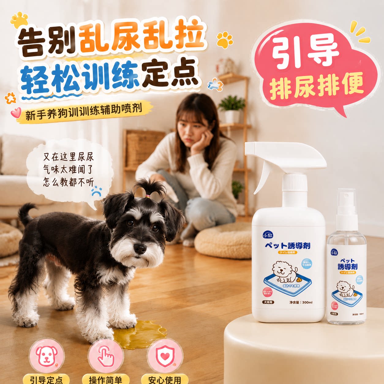 狗狗上厕所定点排便尿尿诱导剂大小便便训练神器不乱拉屎引导如厕