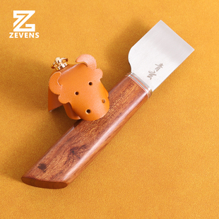 青玄裁皮刀 红酸枝木手柄 皮革下料刀 手工DIY皮革 植鞣革开料刀