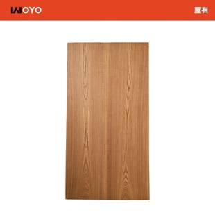 屋有WOYO丨柚木色丨北美白蜡木原木实木大板桌餐桌书桌茶桌自然边