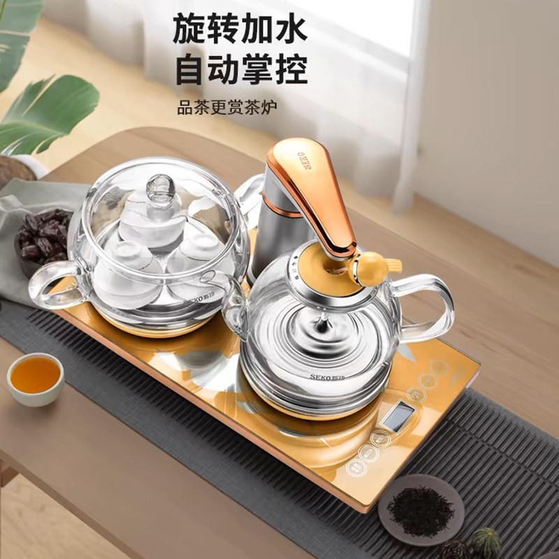 新功品牌全自动加水玻璃烧水壶
