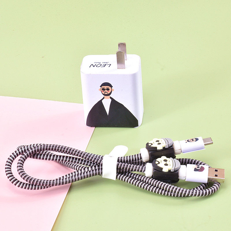 适用OPPO Reno 11 10 9 8充电器保护套真我Q5数据线缠绕绳个性Pro