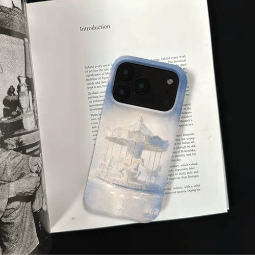 原创氛围感雾中转马iPhone17pro手机壳磁吸16p软壳亮面14半包壳苹果15promax全包磨砂硬壳适用三星s24S25