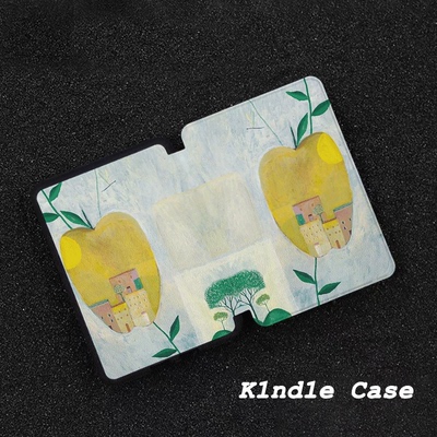 原创果中小镇适用kindle7代电子书保护套kpw123软壳958防摔带休眠