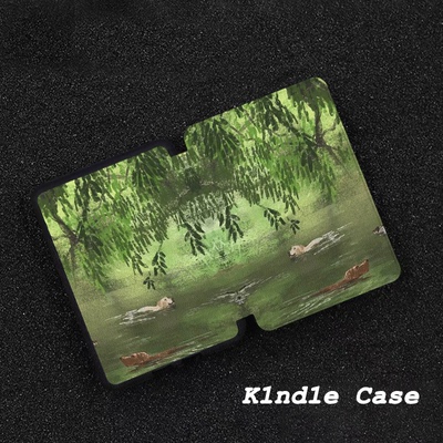 原创绿溪游犬适用kindle7代电子书保护套kpw123软壳958防摔带休眠