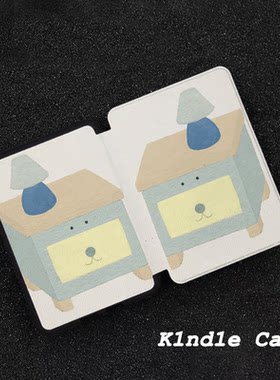 原创小狗柜灯适用kindle7代电子书保护套kpw123软壳958防摔带休眠